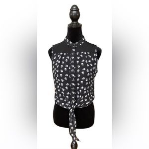 Myth: Black and White Skull Top
